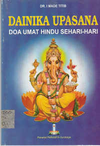 Image of DAINIKA UPASANA : DOA UMAT HINDU SEHARI-HARI